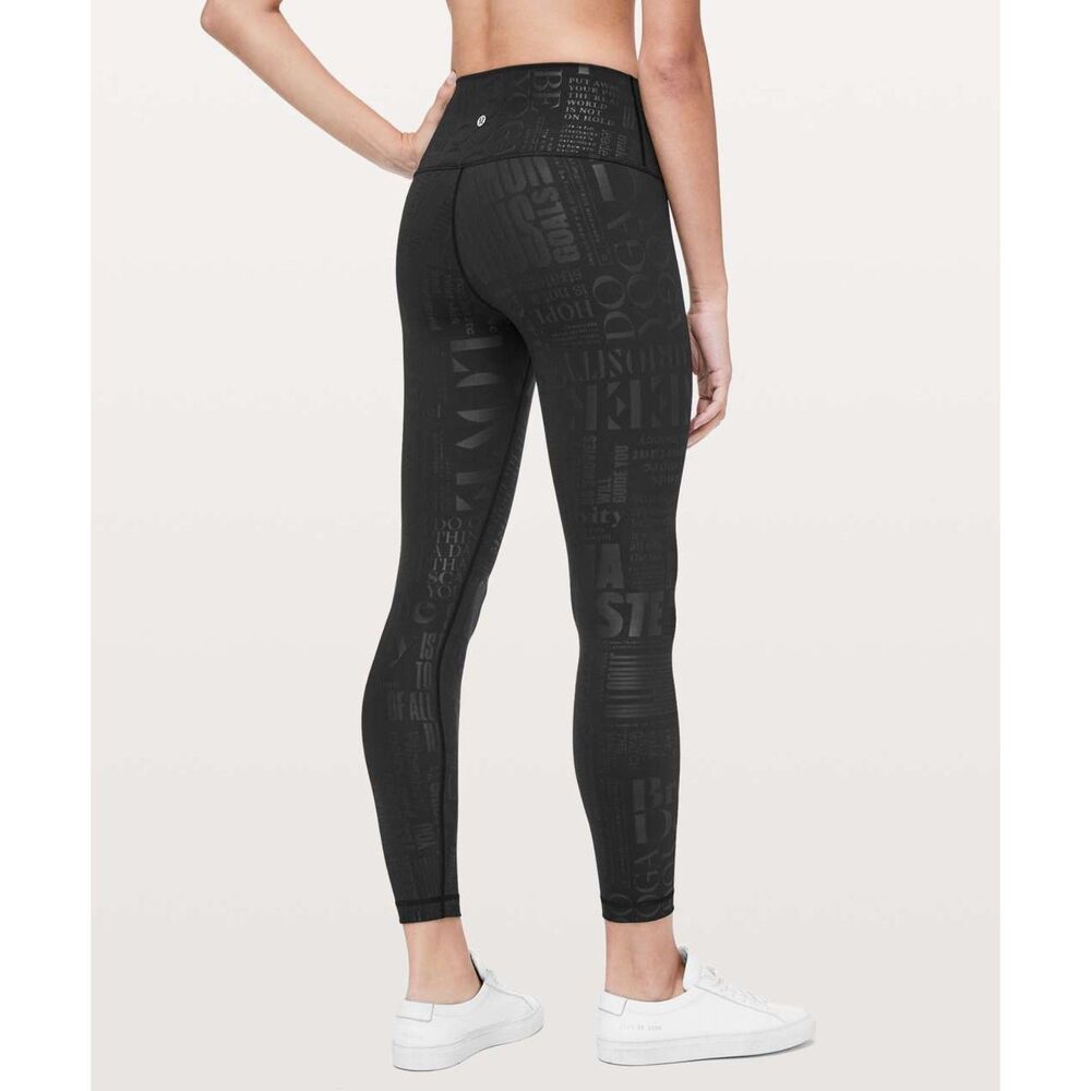 Lululemon Rare Wunder Under High-Rise Manifesto 20th Anniversary Size 6 Workout